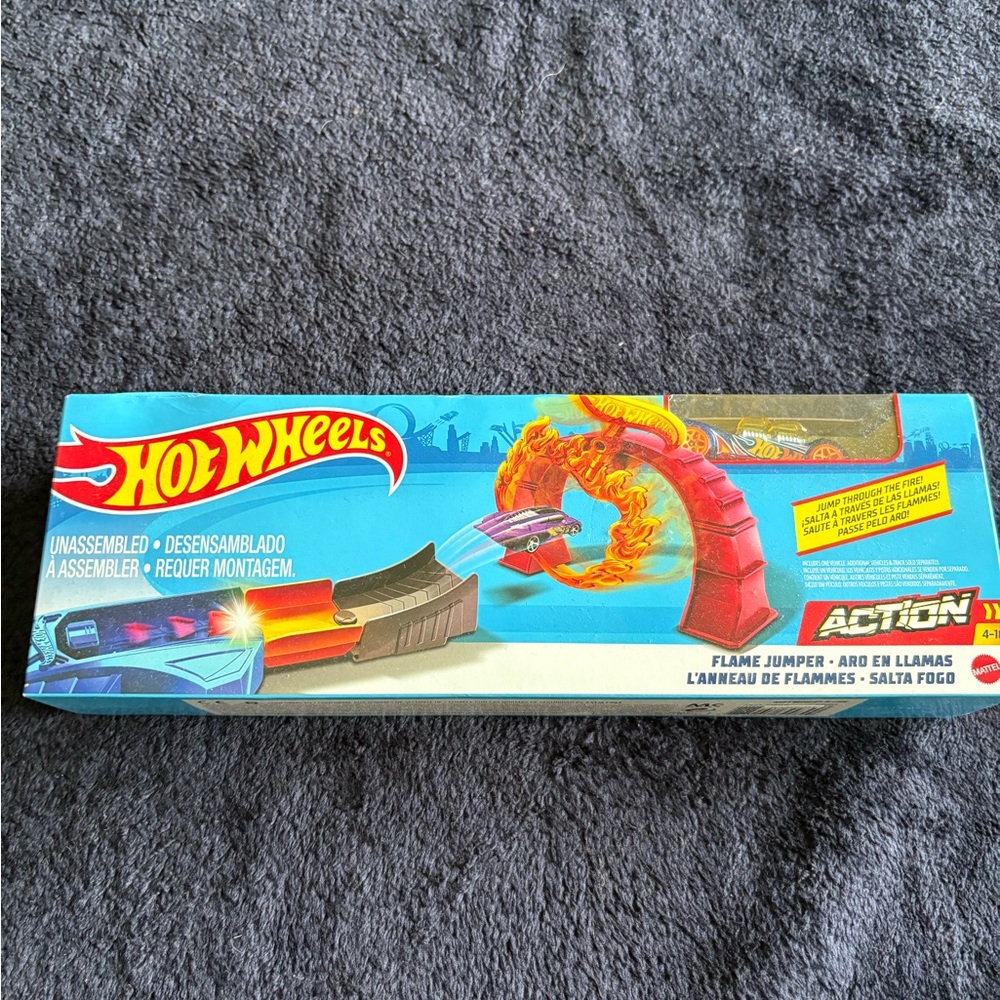 Hot Wheels Blue and Orange Loop Track Set